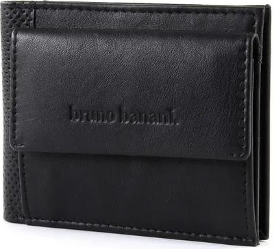 Produktbild von bruno banani Leder Geldbörse RFID-Safe Mini Wallet Quer Black schwarz