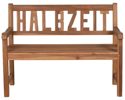 Produktbild von Teakholz Gartenbank - bene living - HALBZEIT 120 cm