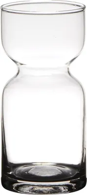 Produktbild von INNA-Glas Glas Blumen Vase ANONG, transparent, 15cm, Ø7cm - Tisch Vase