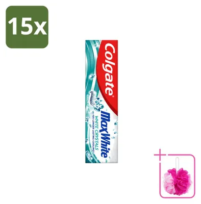 Produktbild von 15 x Colgate Max White Whitening Crystals Tandpasta - 100 ml - Sparpackung - 15 Stücke