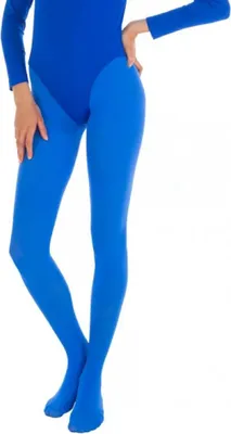Produktbild von Strumpfhose blickdicht 60 DEN Blau L-XL
