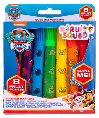 Zdjęcie produktu dla Fruity Squad PAW Patrol – miniaturowe pisaki zapachowe, 12 szt.