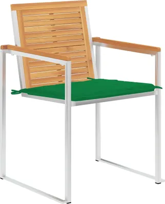 Produktbild von vidaXL Gartenstühle 8 Stk. mit Kissen Massivholz Teak