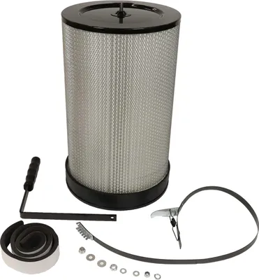 Produktbild von vhbw Feinstaubfilter Ersatz für Metabo 0920016529 für Absauganlage - Feinstaub-Filterpatrone mit Reinigungsbürste