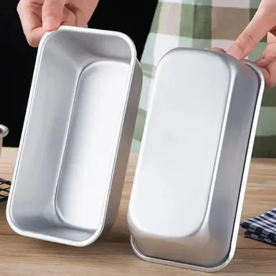 Produktbild von Rechteckige Kastenbackform aus eloxiertem Aluminium für Brot, Toast, Käsekuchen und Gebäck mit gleichmäßiger Wärmeübertragung