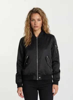 Produktbild von Hardi F Damen Bomberjacke Stehkragen Schwarz S