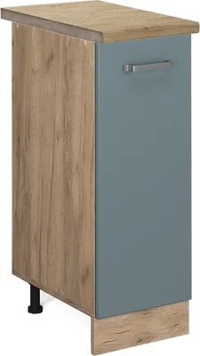 Produktbild von Apothekerschrank Vicco R-Line Blau-Grau 30 cm , AP Eiche, Model 45990