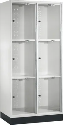 Produktbild von C+P Schließf.schrank 8370A202S10001 Acrylglastüren 1750x820x500mm lgr