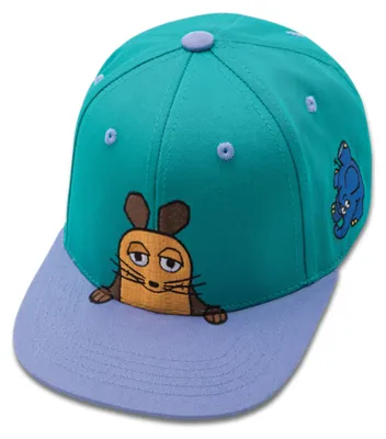 Image de Casquette Snapback Koaa pour enfants « Die Crew » avec souris, éléphant et canard, bleue, taille 3-8 ans