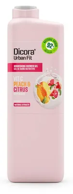 Obrázek produktu pro DICORA vyživující sprchový gel s vitaminem C, citrusy a extraktem z broskví 100ml