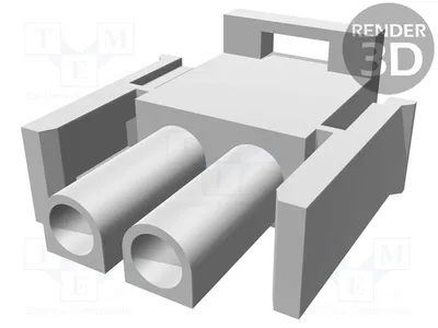 Immagine prodotto di 5 connettori, tipo jack da 6,35 mm, maschio/flessibile, con 2 pin, per cavi, tensione nominale 600V, codice prodotto 1-480698-0, marca Signteckv
