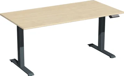 Immagine prodotto di Tavolo Elevate Plus 1600x800x630-1280mm antracite/acero