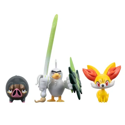 Produktbild von Pokémon Battle Figure Set Figuren 3er-Pack Fynx, Ferkuli, Lauchzelot 5 cm