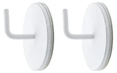 Productafbeelding van Maisange 2 x ADH metalen ronde knoppen, wit