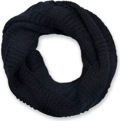 Produktbild von styleBREAKER Uni Strick Loop Schal mit Patentmuster, Uni Feinstrick Schlauchschal, Winter Strickschal 01018152