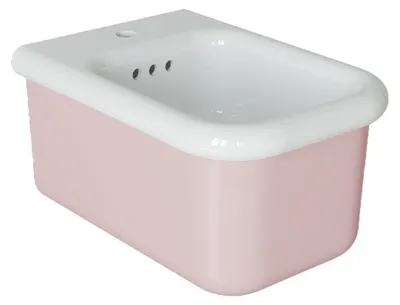 Image de Bidet suspendu rétro - True Colors Lite - Rose Pastel