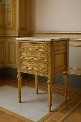Produktbild von Casa Padrino Barock Kommode Antik Gold / Creme - Handgefertigte Barockstil Kommode mit 3 Schubladen