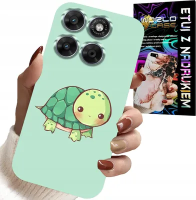 Zdjęcie produktu dla Etui Do Motorola Edge 70 - Słodkie Żółwki Wzory Dla Dzieci + Folia