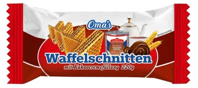 Produktbild von DOVGAN Oma's Waffelschnitten mit Kakaocremefüllung 220g