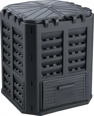 Produktbild von Kompostbehälter Modular 360L FEINZ Frostsicher Gartenabfall Recycling Schwarz