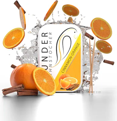Produktbild von Wunder Zahnstocher mit Geschmack - Zimt Orange - 100 Stück - Metallbox - zuckerfrei - vegan - frischer Atem - Alternative zu Kaugummi
