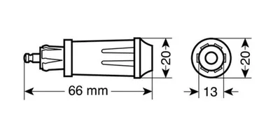 Produktbild von Lampa DIN-Stecker für Zigarrenanzünder , 12/24V