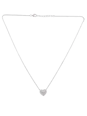 Produktbild von MIAMAR 1151701 Damen Collier Herz Sterling-Silber 925 Silber weiß