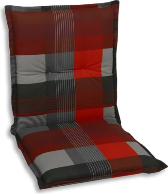 Produktbild von GO-DE Niederlehner-Auflage 100 x 50 x 8 cm, rot kariert