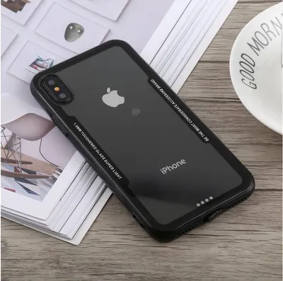 Produktbild von Schutzhülle für iPhone X Cover Case Panzer Hülle Tasche Transparent Schwarz