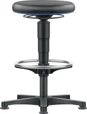 Produktbild von Drehhocker Bodengleiter u.Fußring Integralschaum Integralschaum schwarz 9461-2000-3277-532