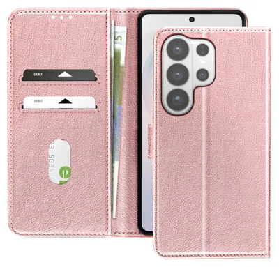 Productafbeelding van Avizar, portemonneehoes met standfunctie voor de Galaxy S26 Ultra, roze