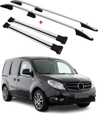 Immagine prodotto di Set di barre portatutto per Mercedes Citan 2012-2021 L1 in alluminio grigio (4 pezzi)