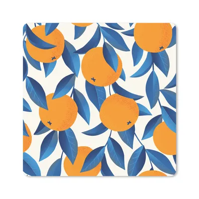 Obrázek produktu pro Podložka pod myš - Oranžová - modrá - design - 30x30cm - Podložka pod myš
