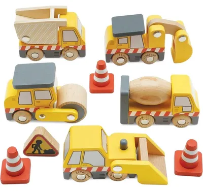 Immagine prodotto di Le Toy Van Set veicoli da costruzione - 7 pezzi
