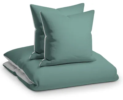 Produktbild von sleepwise Bettwäsche 240x220 Sommer Bettwäsche 3tlg- , Traumhaft Weich, Atmungsaktiv, Bügelfrei & Knitterfrei - Bettbezug Set aus weicher Mikrofaser mit 65x65cm Kissenbezüge, Graugrün/Hellgrau