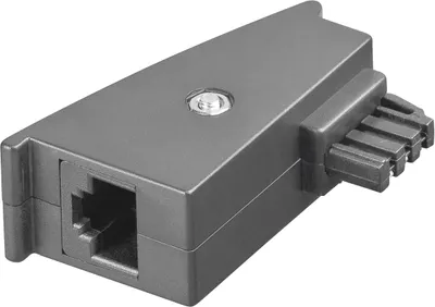 Produktbild von TAE Telefon-Adapter-Stecker TAE-F-Stecker (PIN 1/2) > RJ45-Buchse (8P2C) (PIN 4/5)