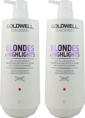 Obrázek produktu pro Goldwell Blondes & Highlights 2 x 1000 ml sada šamponů proti žloutnutí