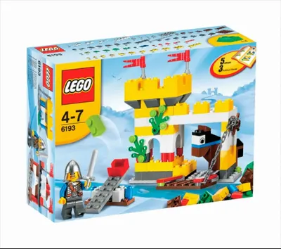 Produktbild von LEGO 6193 Bausteine Burg  LEGO Anzahl Anleitungen: 1, Anzahl Minifiguren: 1, Anzahl Teile: 133, Thema: LEGO Creator, Veröffentlicht in: 2009, Verpackungsmaße (lxbxh): 19 x 14 x 5.9 cm, Zahl: 6193-1, EAN: 5702014534117, UPC: 673419112321, Gewicht: 0.206 KG, Altersberatung: 4+