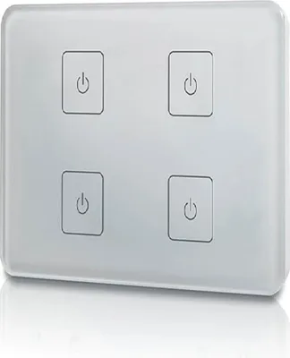 Produktbild von ISOLED Sys-One single color 4 Zonen Einbau-Touch-Funk-Fernbedienung, 230V AC