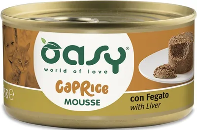 Zdjęcie produktu dla Karma mokra dla kota Oasy Caprice mus z wątróbką 85gr