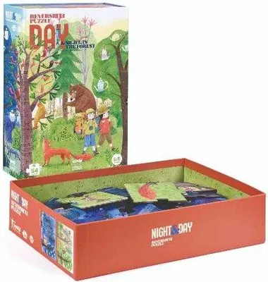 Obrázok produktu pre Obrátiteľné puzzle Deň a noc v lese, Londj
