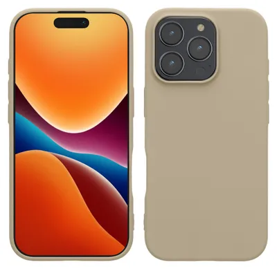 Produktbild von kwmobile Handyhülle für Apple iPhone 16 Pro Max Hülle - TPU Case - Kabelloses Laden - Schutzhülle Cover in Creme