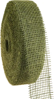 Immagine prodotto di Nastro di iuta verde oliva 5cm 40m decorazione floreale fioristica