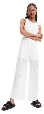 Productafbeelding van Desigual damesbroek LUA 1001, casual model, wit, maat XL