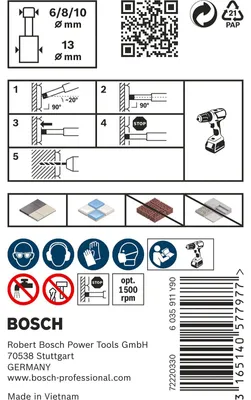 Obrázok produktu pre Bosch ‎2608587145, Vŕtačka, 1 cm, B003TWP4AW, 40 mm, 150 mm