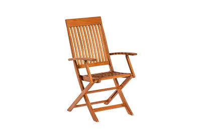 Produktbild von Merxx Gartenmöbelset Comodoro 3tlg., 2 Klappsessel, 1 Klapptisch 70 x 70 cm - Eukalyptus