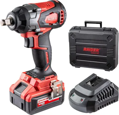 Immagine prodotto di Avvitatore a impulsi 1/2 480 Nm con caricatore accumulatore 20 V 4 Ah Raider