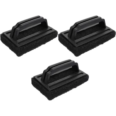 Produktbild von Griddle-Bürste, 3-Teiliges Grillreiniger Schwamm, Grillschwamm Mit Griff, Grill-Reinigungsset Griddle-Schrubber-Scheuerschwamm-Bürste Mit Griff