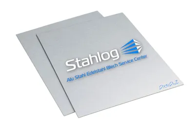 Produktbild von Stahlblech verzinkt | 1,0 mm x 100 mm x 100 mm | Metallblech | Zinkblech | Feinblech | Streifen | Blechzuschnitt von Stahlog