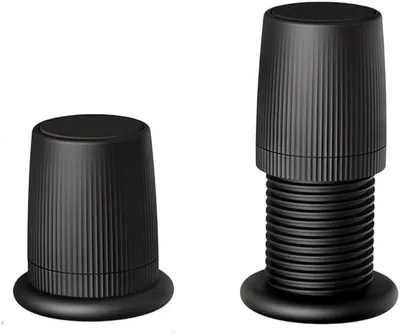 Produktbild von Verstellbare Möbelfüße, Höhenanpassung von 76–125 mm, rutschfest, für Sofa, Tisch, Schreibtisch, Stuhl, Schwarz, 2 Stück